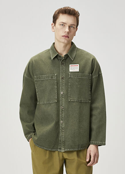 Khaki Denim Shirt
