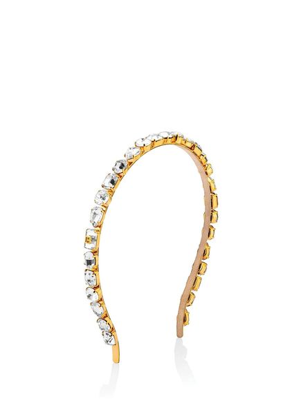 Eclat Headband Small Silver Gold 18 Ayar Altın Kaplama Kadın Taç