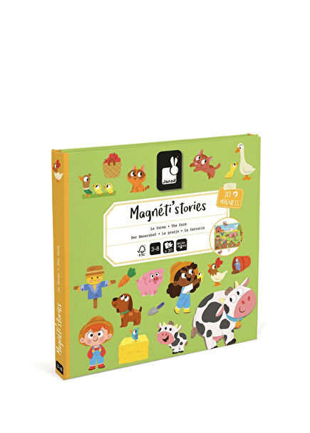 Çiftlik Mıknatıslı Eğitici Aktivite Oyun Kitabı 