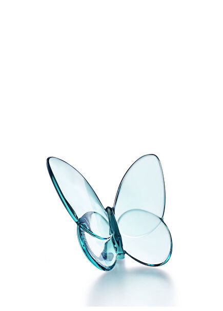 Papillon Lucky Turquoise Butterfly Kelebek Figürlü Turkuaz Kristal Biblo