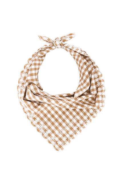 x Bella Hadid Multicolor Logo Embroidered Scarf