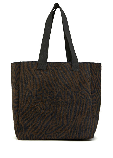 Izzy Siyah Kahve Kadın Alışveriş Çantası