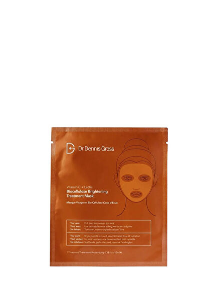 Vitamin C Lactic Biocellulose Brightening Treatment 1 Adet Onarıcı Yüz Maskesi 