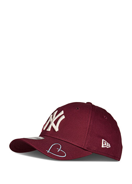 Heart Icon Dark Red Unisex Kids Hat