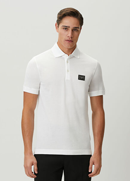 Beyaz Polo Yaka T-shirt