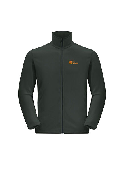 Taunus M Yeşil Dik Yaka Fermuarlı Erkek Spor Polar