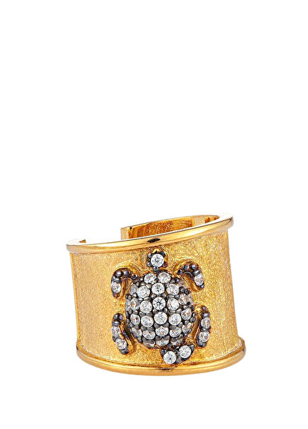 Turtle Women's Gold-Plated Single Earring