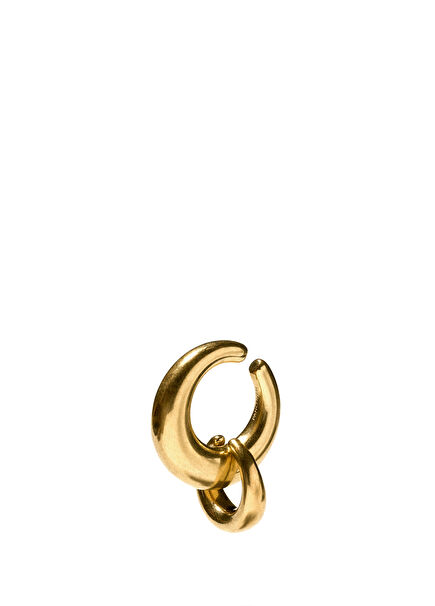 Gold Kadın Altın Kaplama Küpe