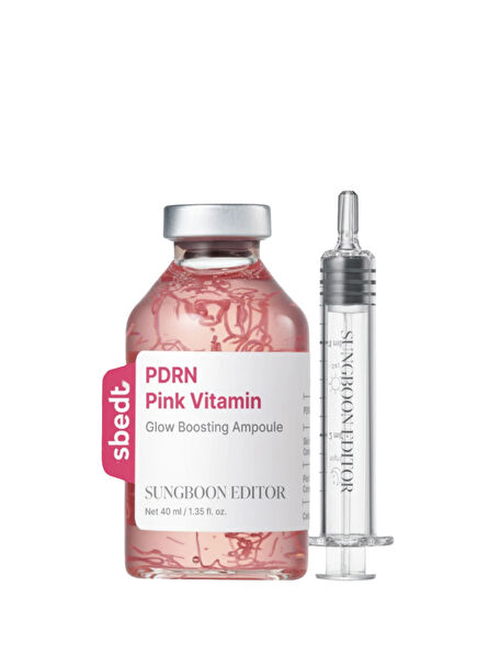 PDRN Pink Vitamin Pembe Işıltı Veren Yenileyici Ampul Cilt Serumu 40 ml