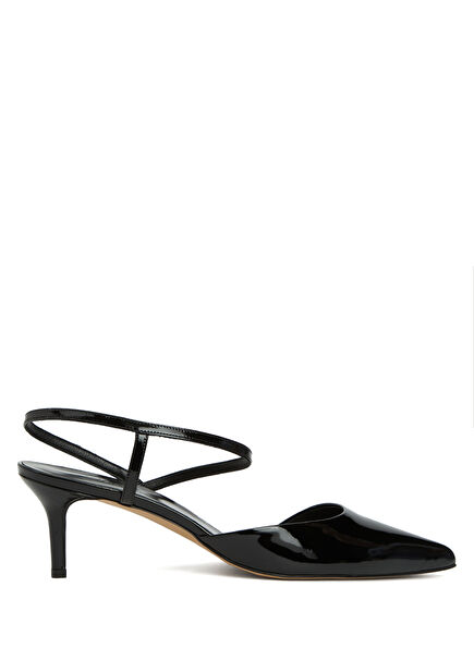 Black Leather Pumps