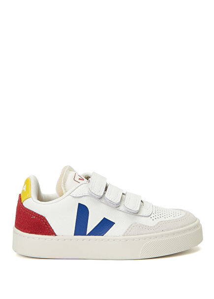 Small V-90 O. T. White Unisex Kids Leather Sneaker