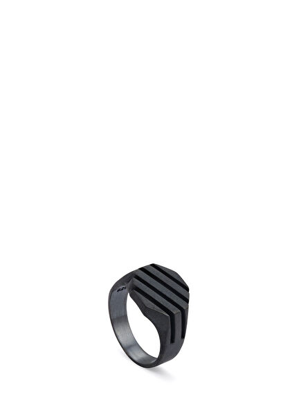Striped Octagonal Ring in Oxide