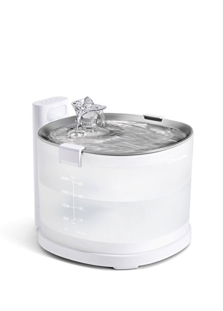 E1+ Steel Hopper Rechargeable Automatic Cat Water Dispenser