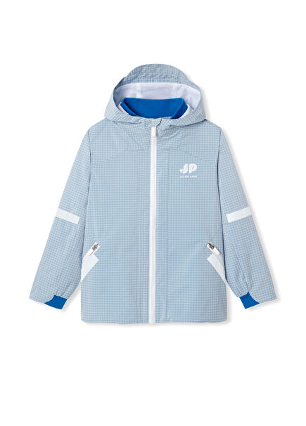 Blue Hooded Boys' Windbreaker