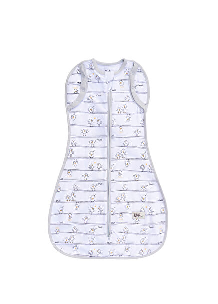Early Birds White Unisex Baby Swaddle