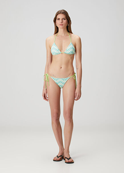 Yeşil Monogram Bikini Altı