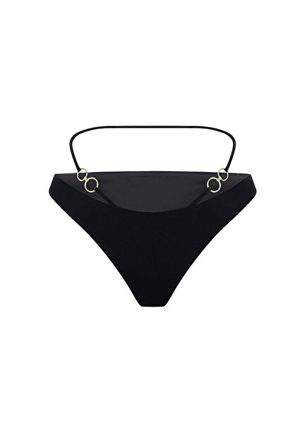 Sunset Siren Black Bikini Bottom