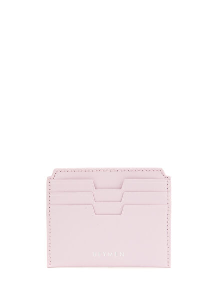 Essential Pembe Kadın Deri Kartlık