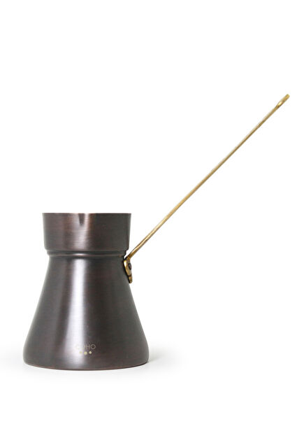 Coho Vintage Cast Processing Handle Copper Turkish Coffee Pot 340 ml