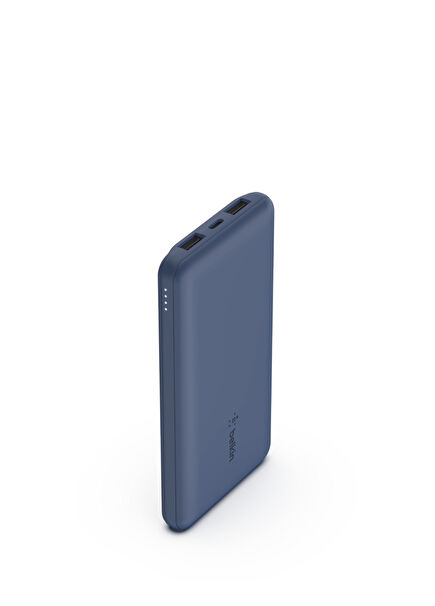 Navy Blue USB-C 15W Dual USB-A 15 cm USB-A to C Cable 10,000 mAh Powerbank