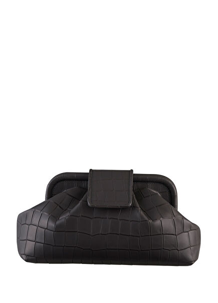 Teresa Black Leather Women's Handbag