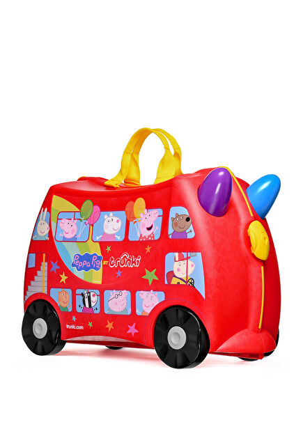 Peppa Pig Party Bus Kırmızı Çocuk Bavulu