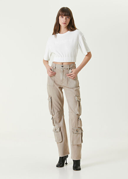 Bej Kargo Jean Pantolon