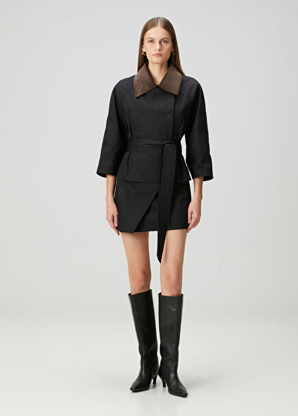 Sue Black Mini Skirt