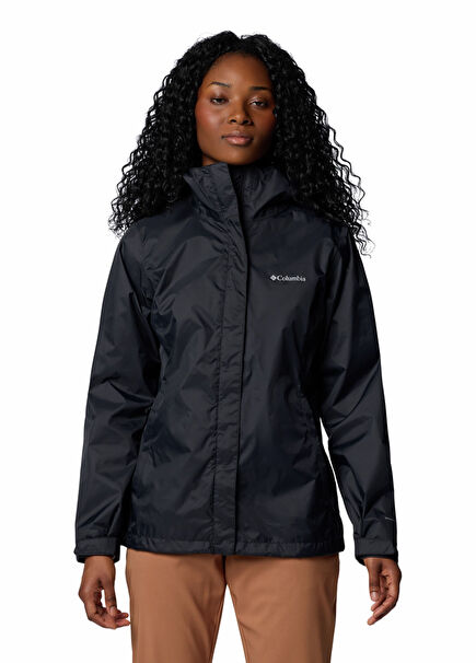 Arcadia II Black Women's Raincoat