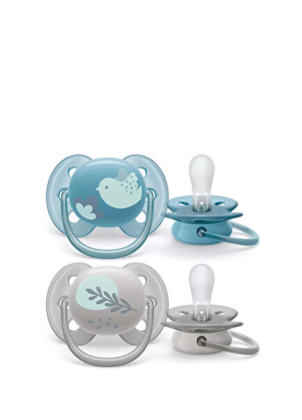 Ultra Soft 6-18 Months 2-Pack Baby Boy Pacifier