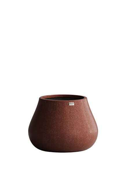 Ash Burgundy Concrete Flower Pot