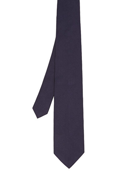 Navy Blue Silk Tie