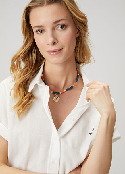Multicolored Natural Stones Womens Necklace