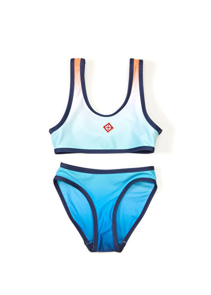 Çok Renkli Kız Çocuk Bikini Takımı