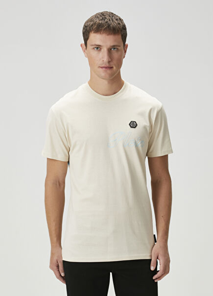 Beige Logo T-Shirt