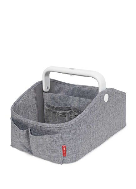 Gri Işıklı Bebek Bezi Düzenleyici Sepet 