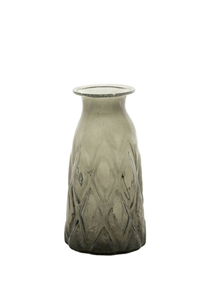 Green Glass Vase 11x8 cm