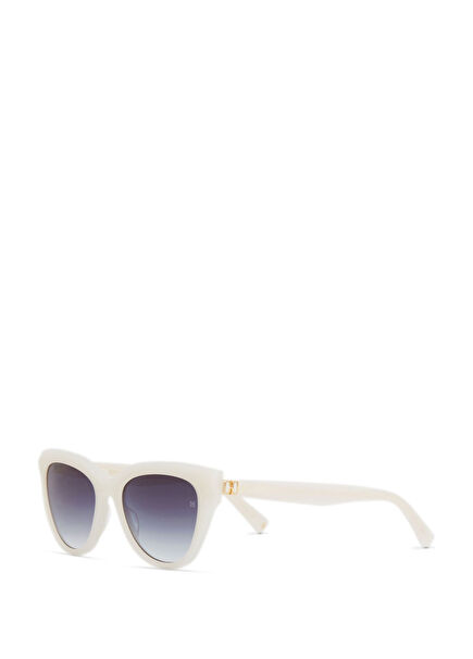 HM 1705 C3 Cat Eye Ivory Acetate Women's Sunglasses