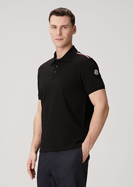 Siyah Polo Yaka T-shirt