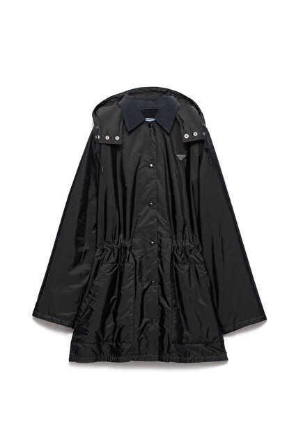 Black Light Weight Re-Nylon Waterproof Women's Parka