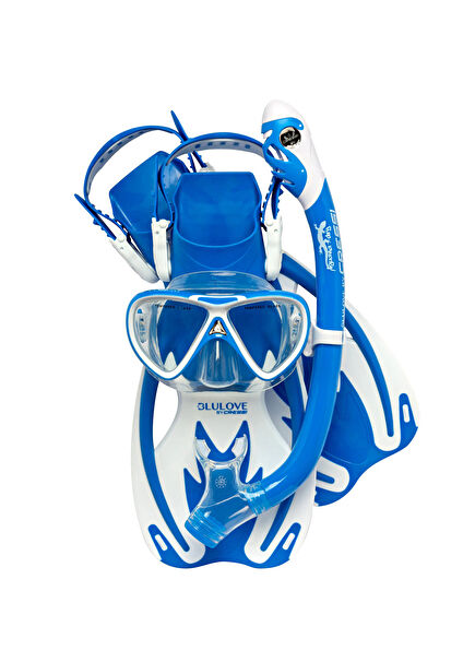 Rocks Unisex Çocuk Maske Palet Şnorkel Seti