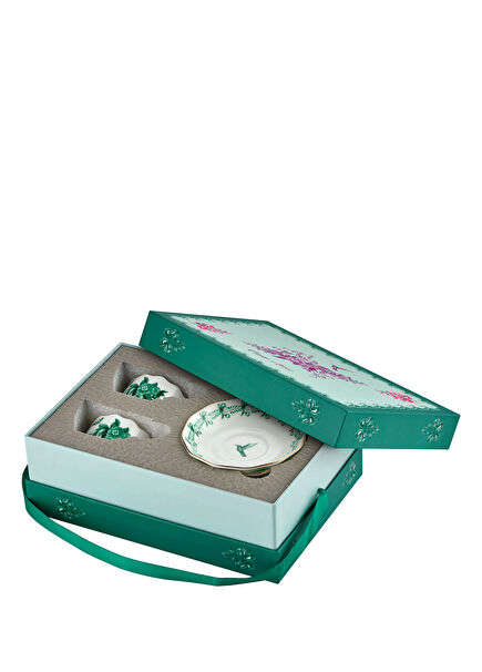 Primavera Yeşil Porselen Kahve Fincan Seti