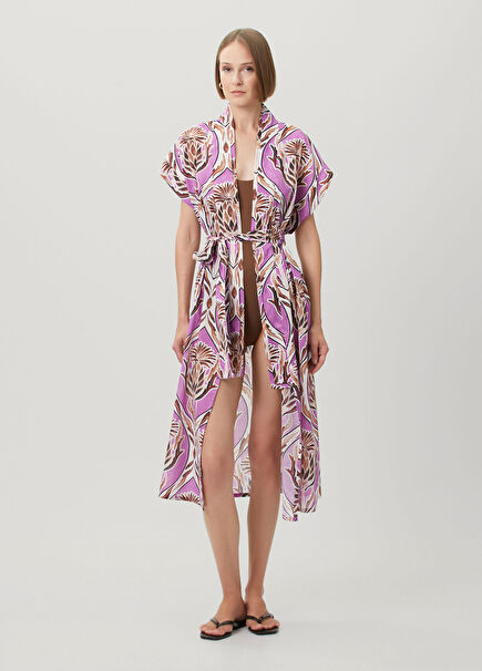 Nautical Lilac Patterned Kaftan