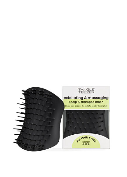 Scalp Brush Siyah Saç Derisi Masaj Fırçası