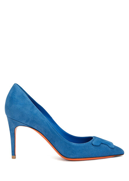 Blue Leather Stiletto