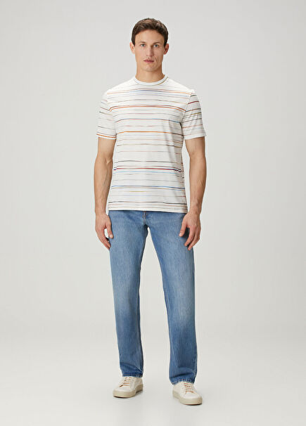 Modern Straight Fit Açık Mavi Jean Pantolon