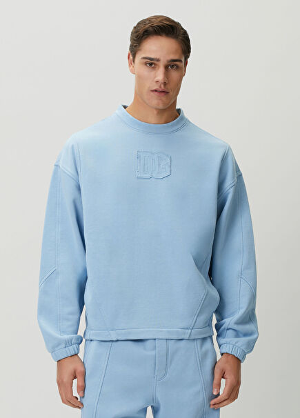 Mavi Logo Detaylı Sweatshirt