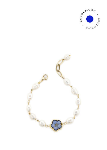 Verona Altın Kaplama Kadın İnci Bileklik 