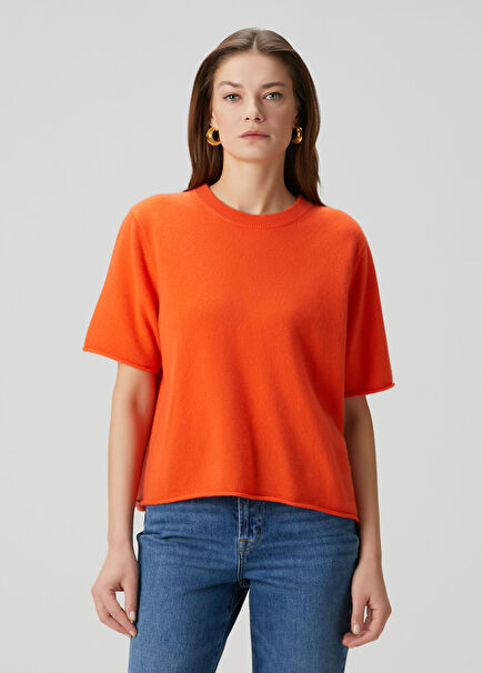 Turuncu Kaşmir T-shirt