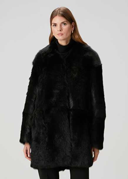Ruben Black Shearling Coat